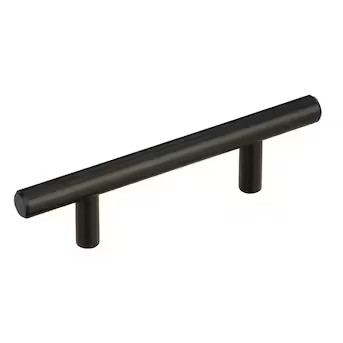 Amerock Bar Pulls 3-in (76mm) Center to Center Black Bronze Cylindrical Bar Drawer Pull (10-Pack) | Lowe's