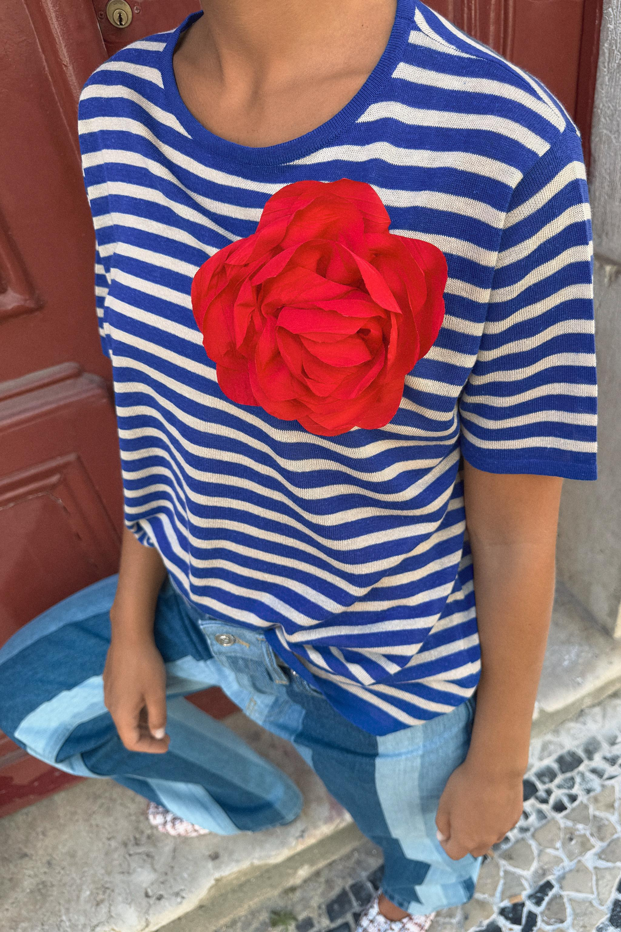 FABRIC FLOWER BROOCH | Zara US