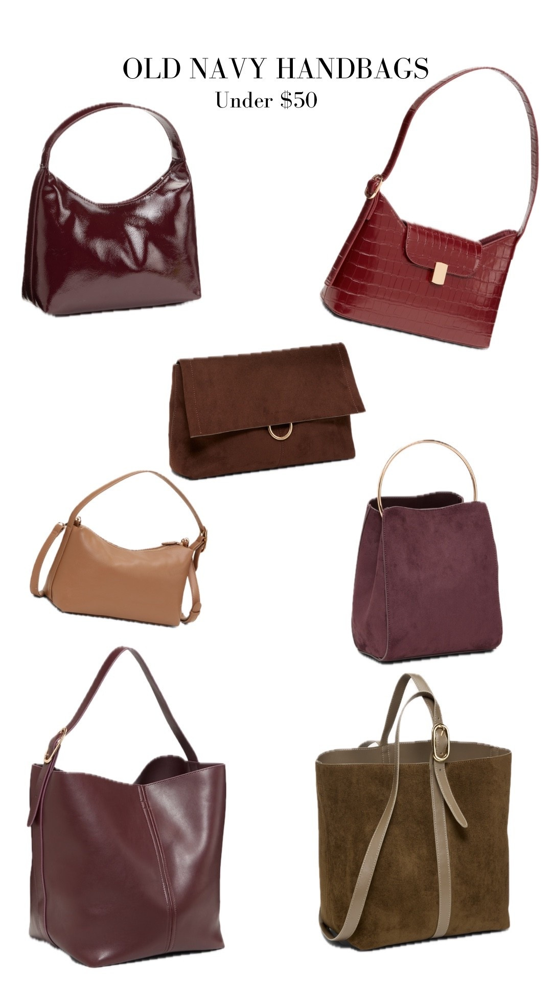 Fall Bags under $50 - OLD NAVY

#LTKSeasonal #LTKItBag #LTKFallSale