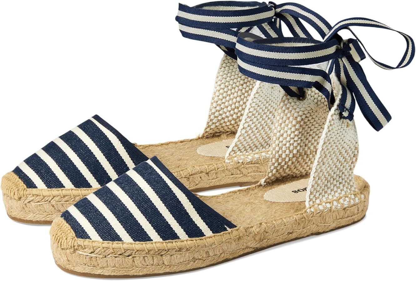 Soludos Women's Lauren Lace Up Espadrille Flat Sandal | Amazon (US)