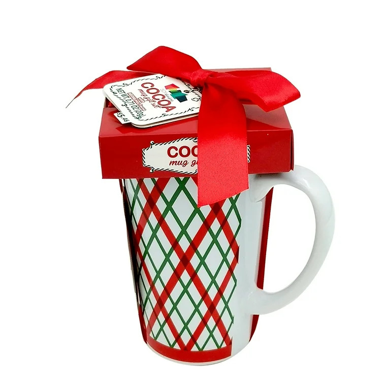 SCM Designs 18 oz Holiday Multicolor Plaid Stoneware Mug Set of 1 | Walmart (US)