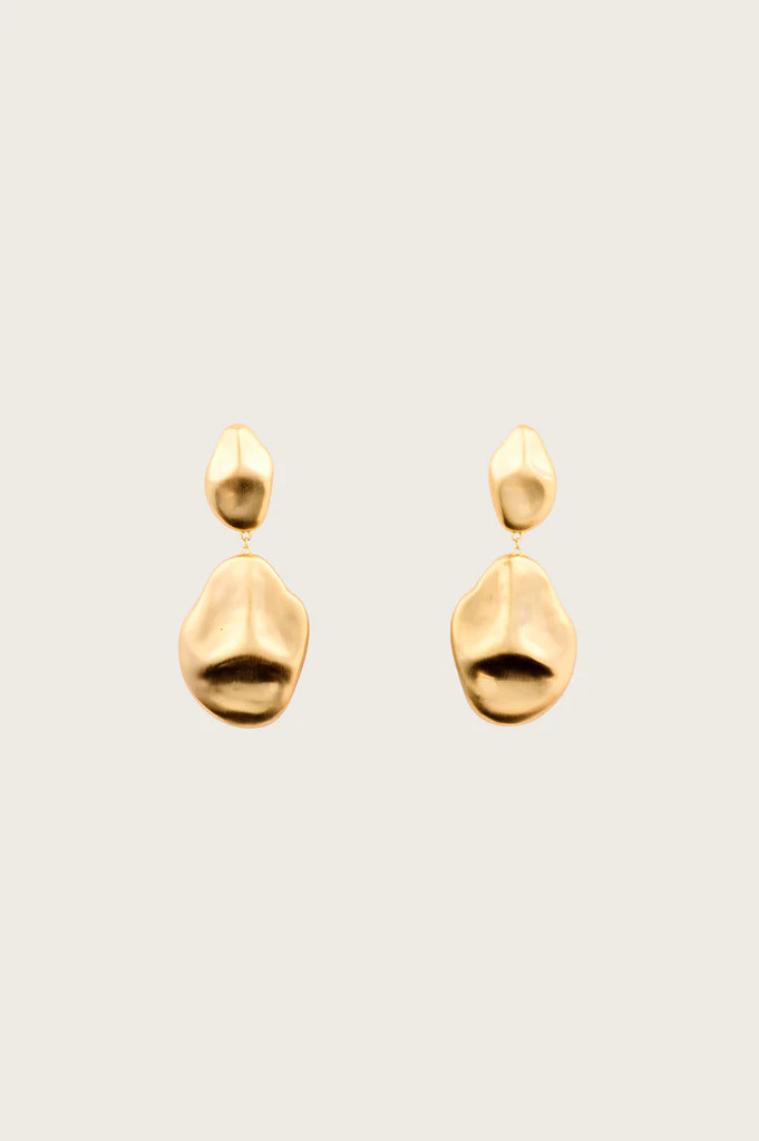 DUNIA EARRING - BRUSHED BRASS | Cult Gaia - US