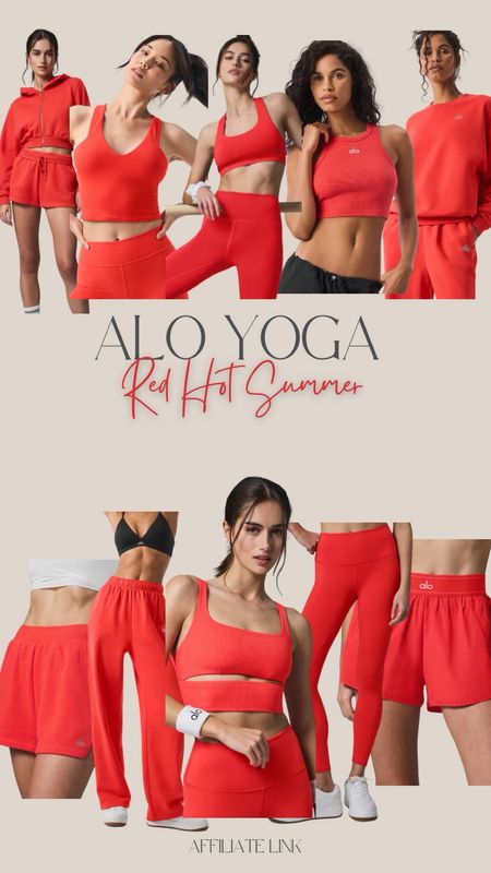 Become an Alo Yoga member and shop early access of the new color: RED HOT SUMMER 

#LTKStyleTip #LTKActive #LTKOver40