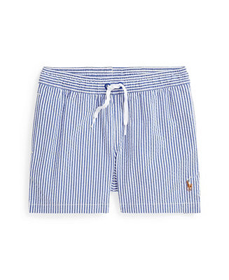 Toddler and Little Boys Traveler Stretch Seersucker Swim Trunk | Macy's