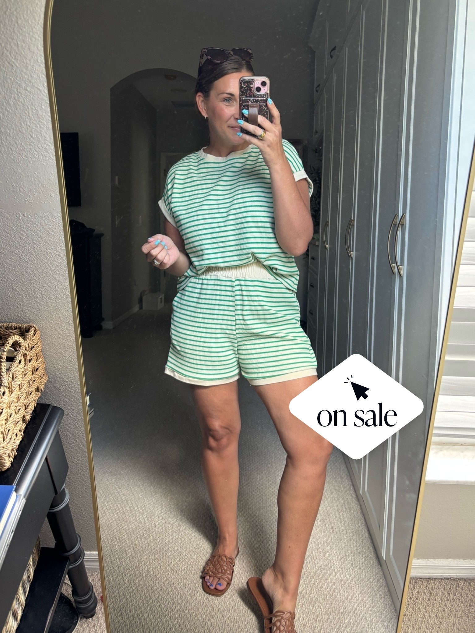 Such a cute matching set + it’s on sale for Prime Day!! 💚 Perfect for an easy everyday outfit!