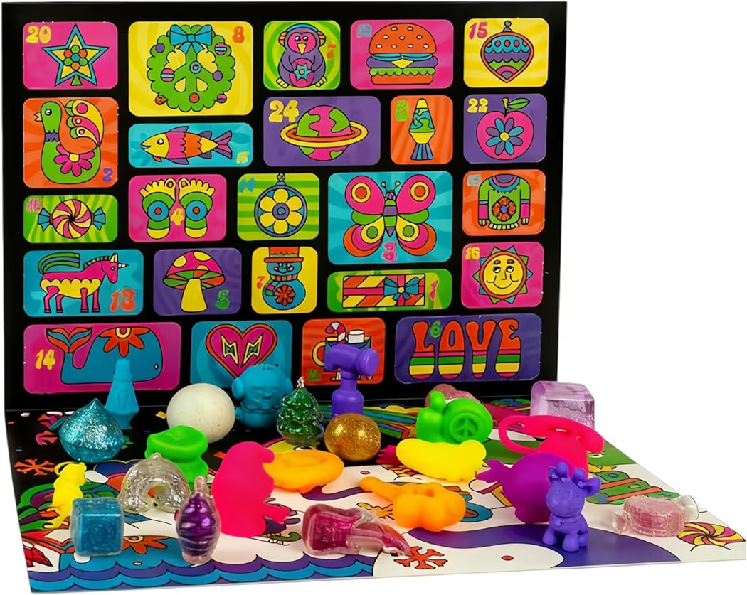 Christmas Advent Calendar 2025-24 Days of Sensory Surprises - Squshy Toys with Fun Shapes and Tex... | Amazon (US)