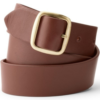 Lands' End Women's Reversible Denim Belt - X-Small - Brown/Cognac | Target