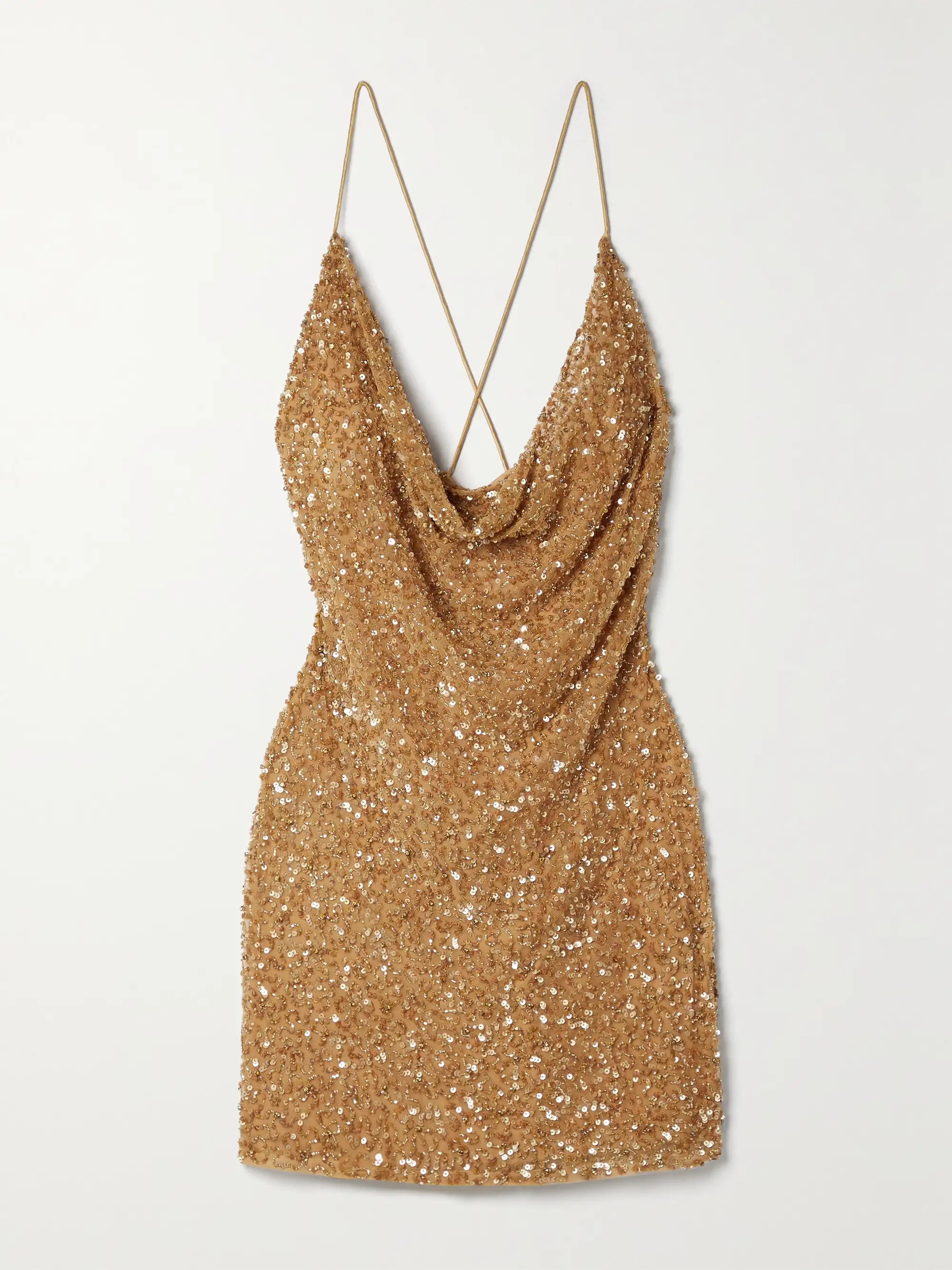 Mich draped embellished tulle mini dress | NET-A-PORTER (UK & EU)