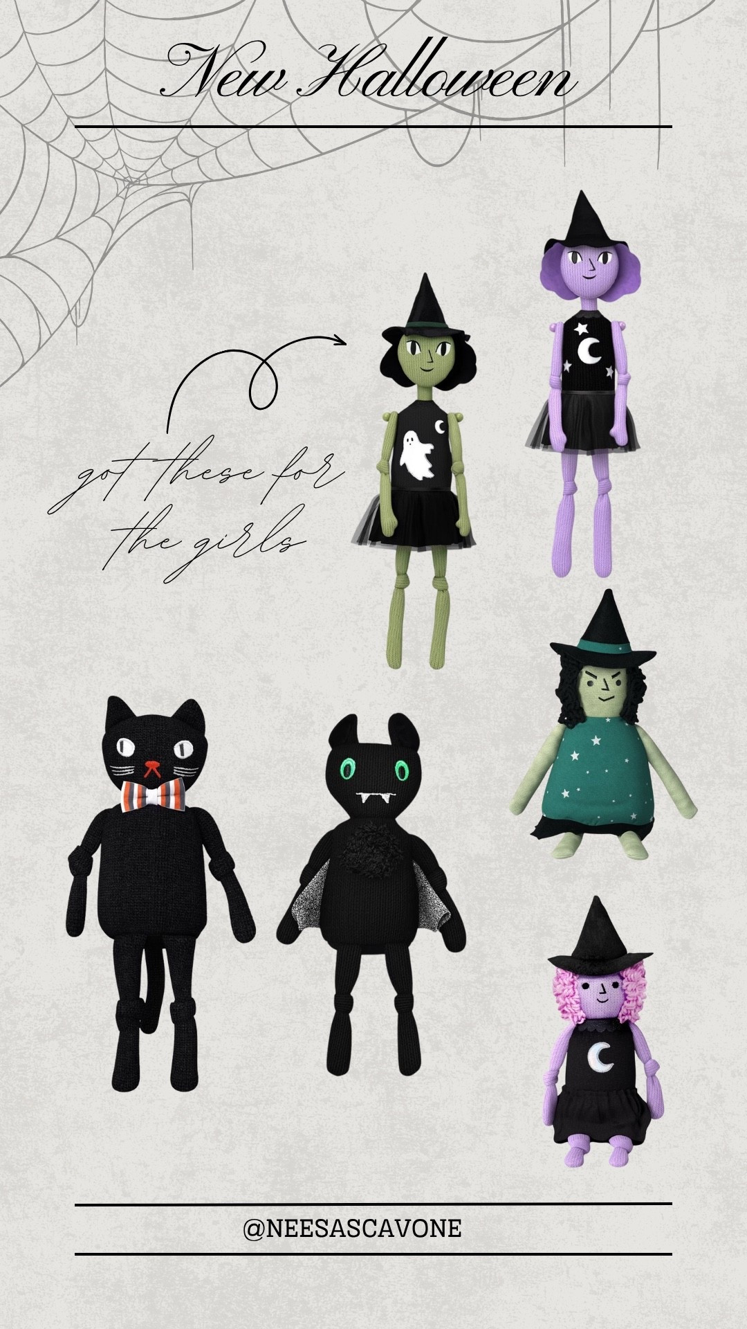 New Halloween plushies for $20 and under 👻🖤 I grabbed the witches for the girls’ bedrooms and their boo baskets ⭐️ they’re the perfect cozy spooky touch! 🎃✨

#HalloweenDecor #BooBaskets #HalloweenPlushies #SpookySeason #HalloweenBedroomDecor #BooBasketIdeas #HalloweenOnABudget #HalloweenFinds #SpookyCute #HalloweenDecorIdeas #BudgetFriendlyDecor #Halloween2025 #BooBasketInspo #HalloweenRoomDecor #CozySpooky

#LTKautumn #LTKSeasonal #LTKKids