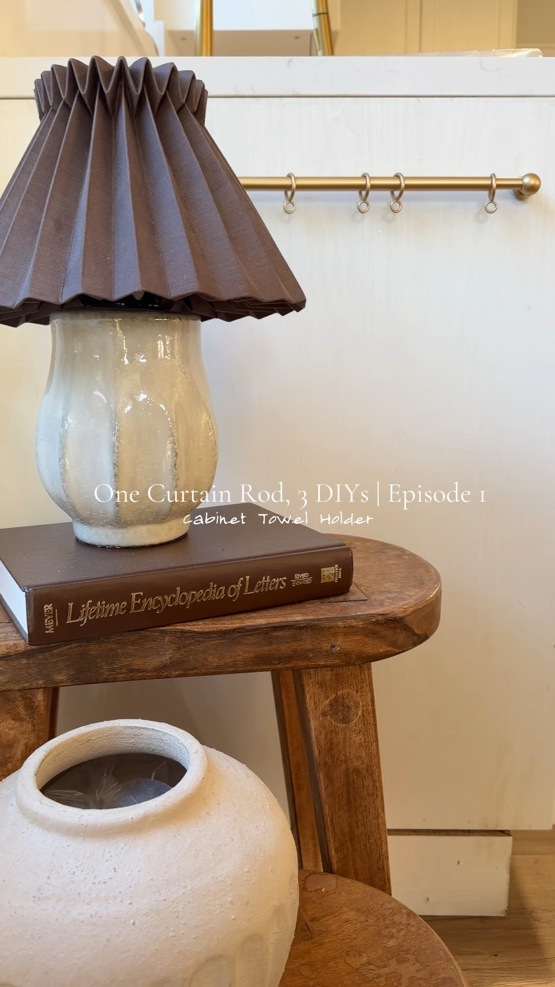 This simple DIY is giving me the layered look l've been going for
Not sure which of the 3 DIYs I'll love most yet, but this one already has me thinking about a decorative towel, wooden spoons, and a cute glove to hang. #kitchen #kitchenmusthaves #curtainrod #DIY #home

#LTKSeasonal #LTKHome #LTKSaleAlert