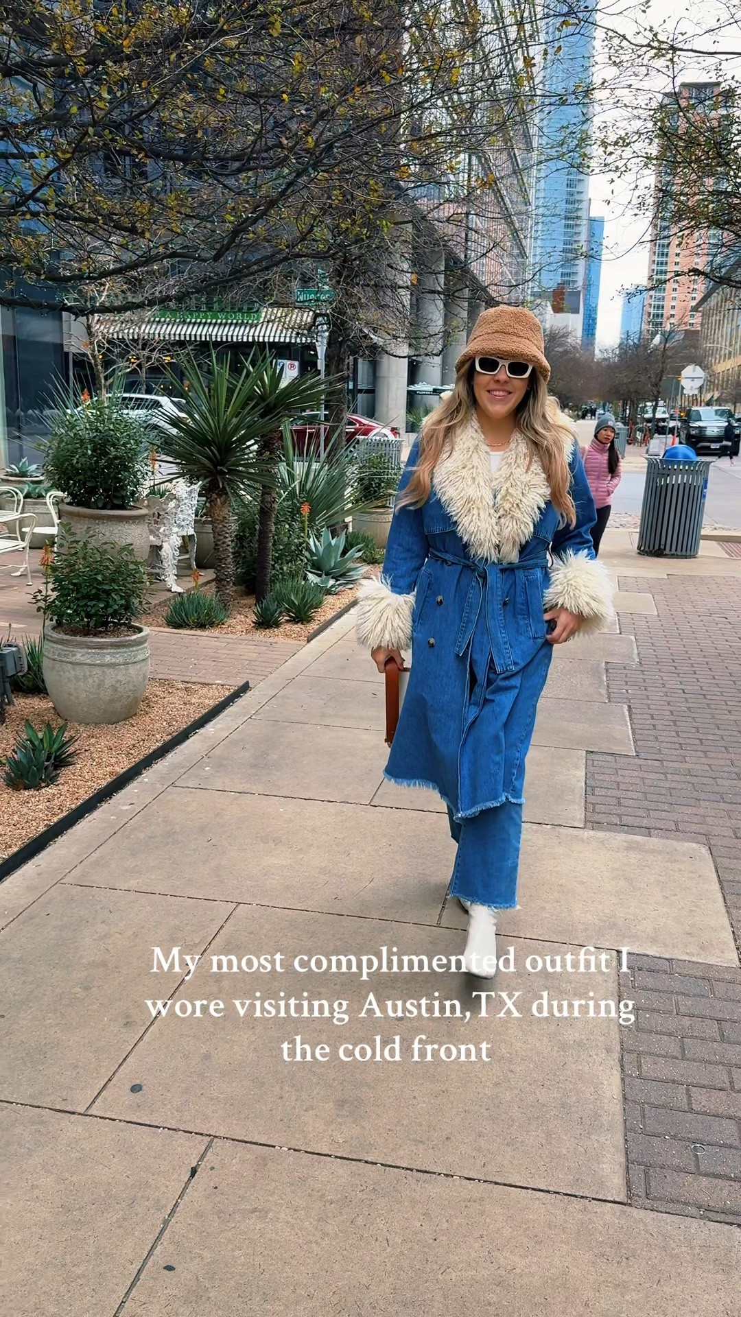 Denim fur jacket
Winter fashion 
Winter jacket
Long winter denim coat with fur trim

#LTKSeasonal #LTKStyleTip #LTKTravel