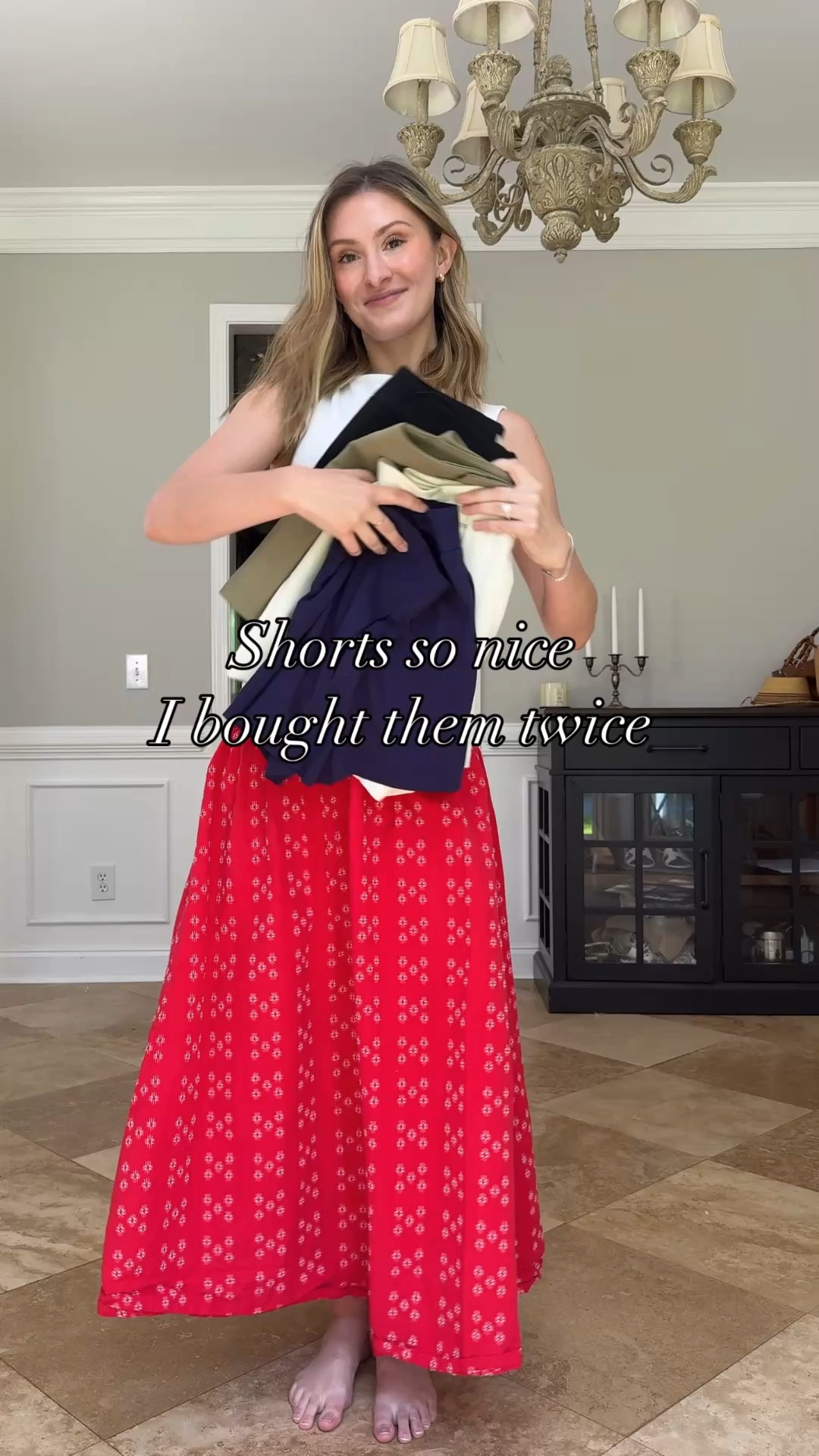 Or 4 times 😅 these chino shorts have been my go to this summer for elevated looks that aren’t denim shorts in this insane heat.
They’re easy to dress up or dress down and come in multiple colors

For reference: I’m 5’7, 120lbs wearing a size 4