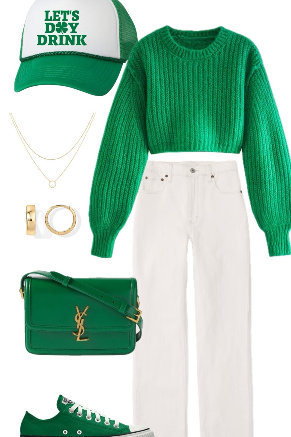 St Patrick’s day outfit inspo, st patty’s day outfit, day party outfit inspo, green outfit ideas 
