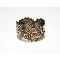 Forest Leaf Ring Band | Br | Etsy (US)