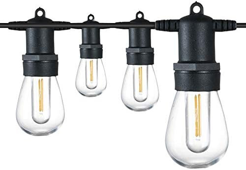 Banord 2 Pack 51FT Outdoor String Lights, Shatterproof LED Patio Lights with Dimmable S14 Bulbs W... | Amazon (US)