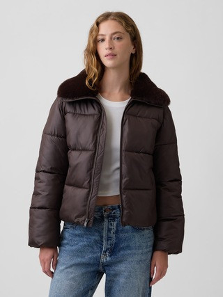 Relaxed Quilted Puffer Jacket | Gap Factory