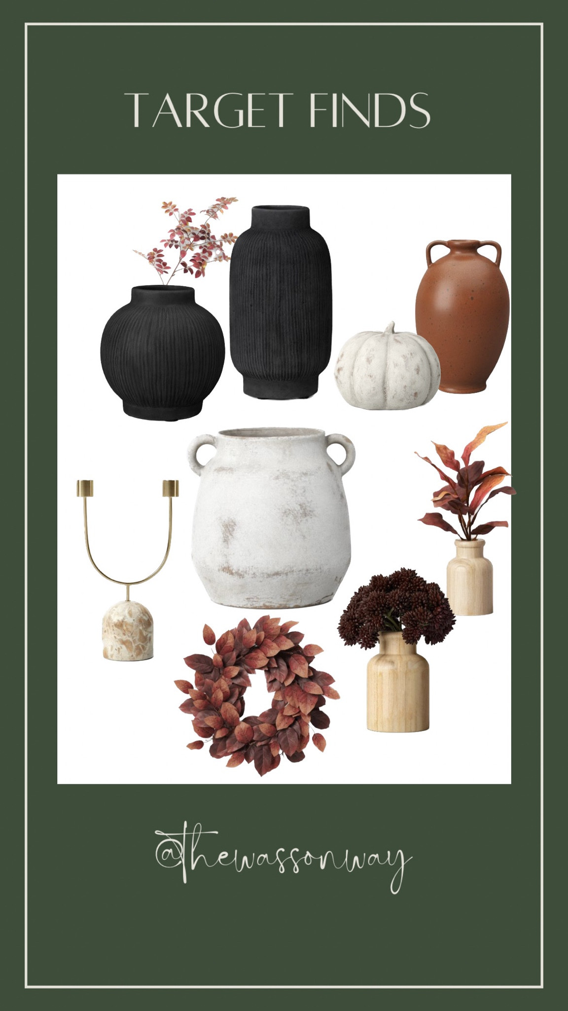 Threshold fall line favorites, pumpkin, ceramic, vase, handled vase, beautiful stone candle holder, arrangements, fall florals, stems, fall stems, affordable wreath

#LTKSeasonal #LTKhome #LTKunder100