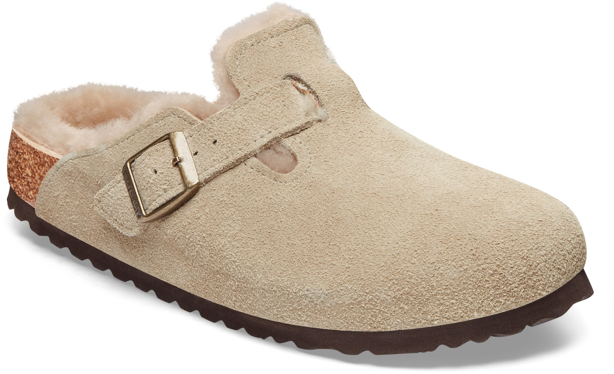 Birkenstock Women's Boston Shearling Clogs Brown 37 EU Medium/Narrow | REI