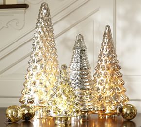 Mercury Glass Tree Cloches | Pottery Barn (US)