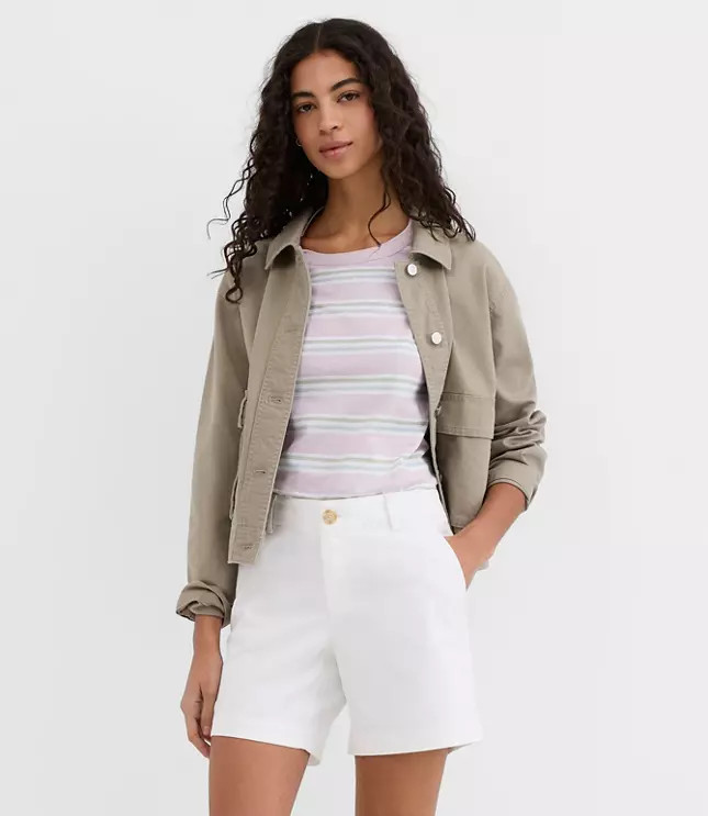 Monroe Chino Shorts | LOFT