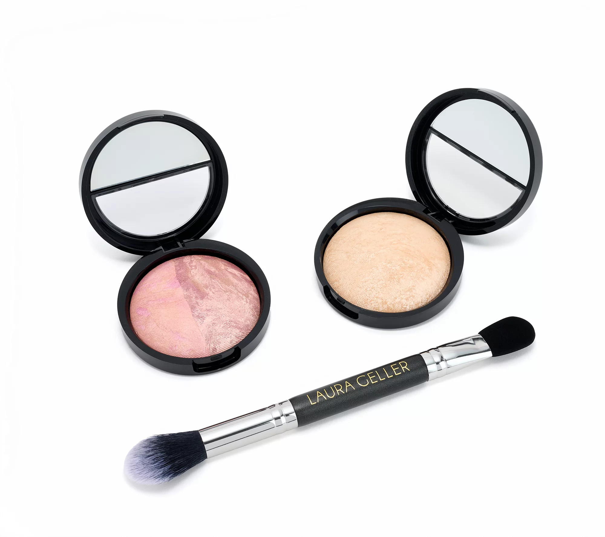 Make Your Selection: Laura Geller Super-Size Blush Highlighter Set with Brush | QVC