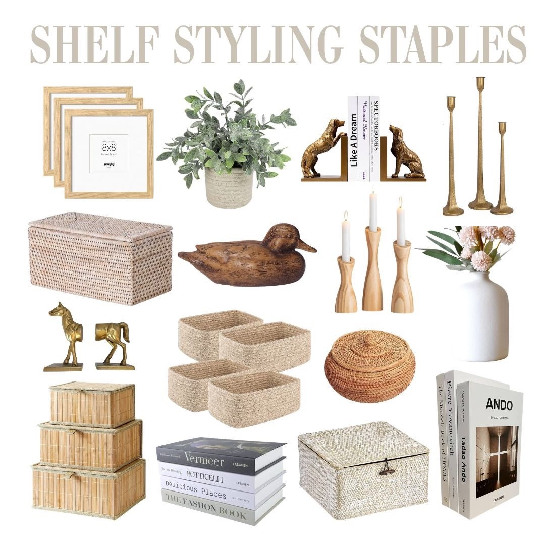 Sharing some of my go to shelf styling staples, such easy ways to make your space feel more put together.

#LTKOver40 #LTKHome #LTKmomlife