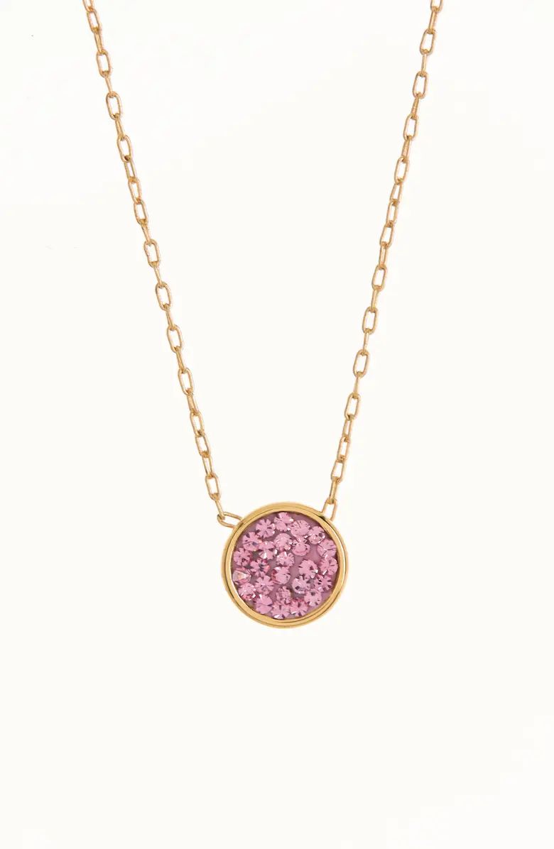 kate spade new york pavé disc pendant necklace | Nordstrom | Nordstrom