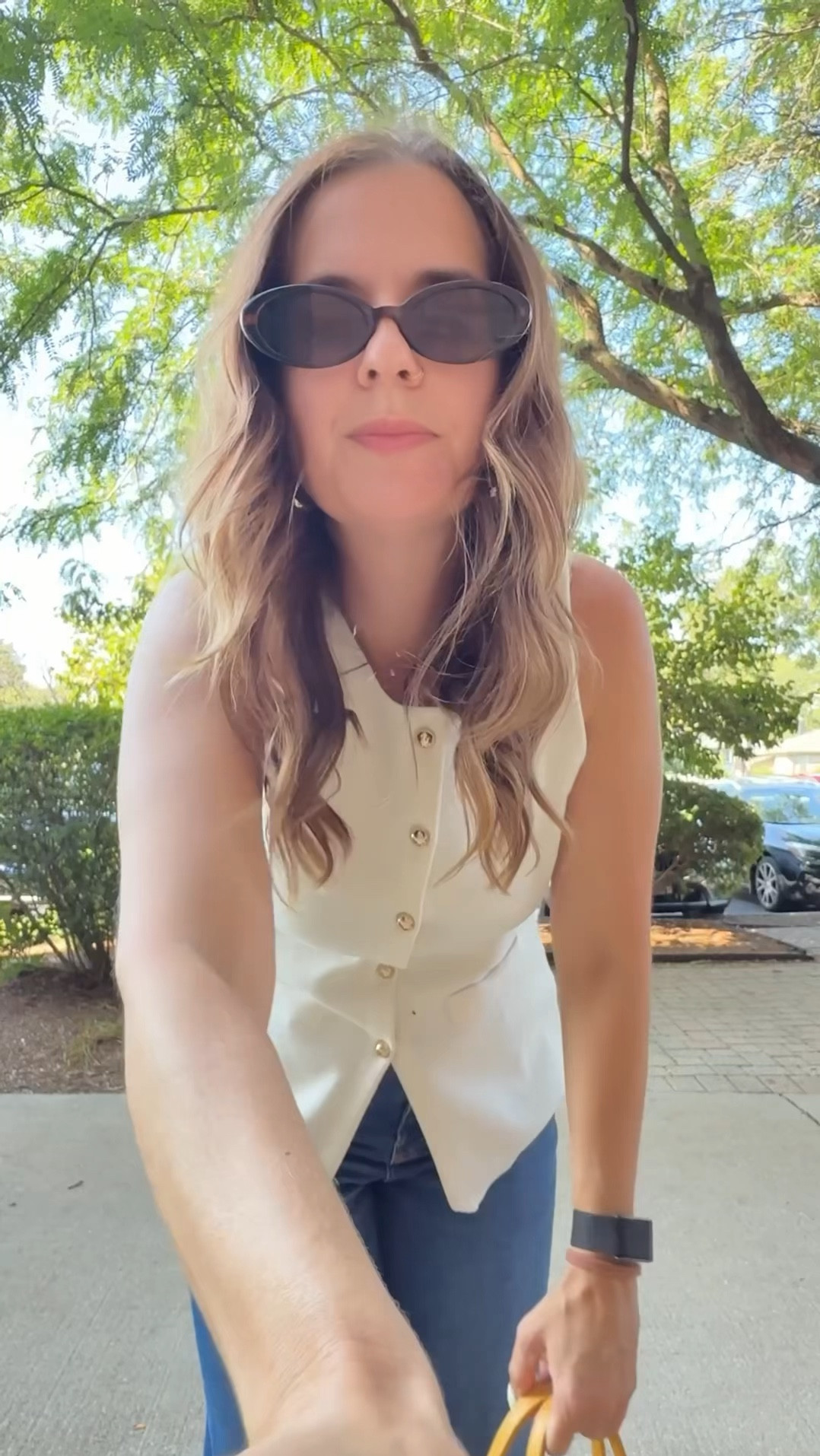 Early fall outfit. Cap jeans, fit tts 

#LTKOver40 #LTKFindsUnder100 #LTKSeasonal