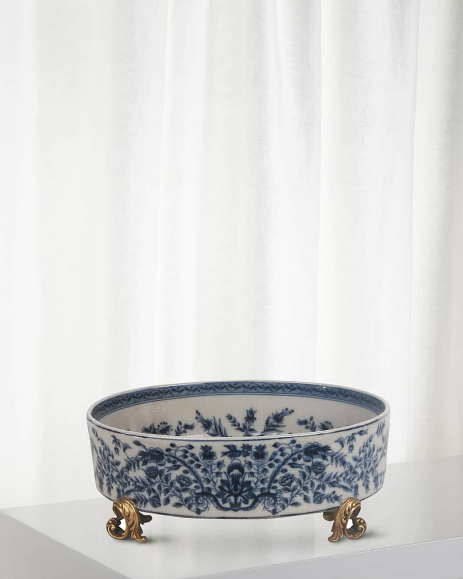 Winward Home Blue and White Planter | Neiman Marcus