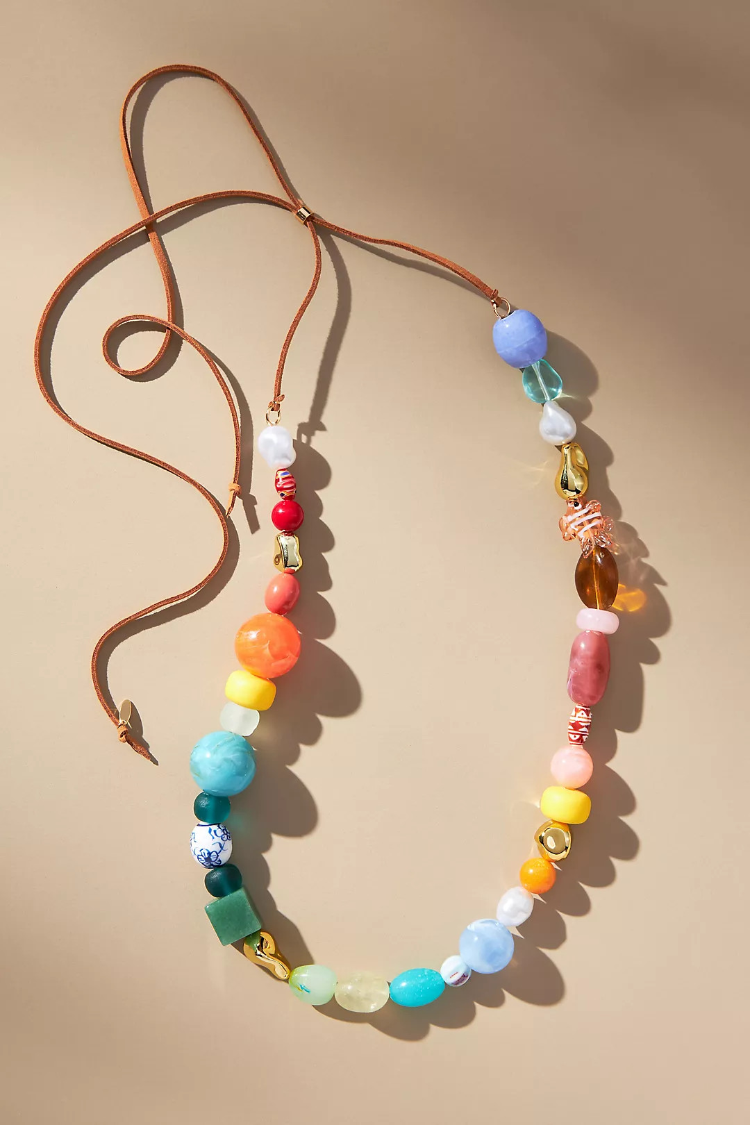 Beaded Tie Necklace | Anthropologie (US)