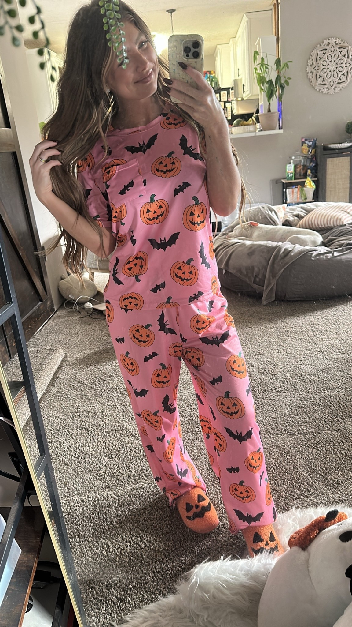🎃pink Halloween pjs! 