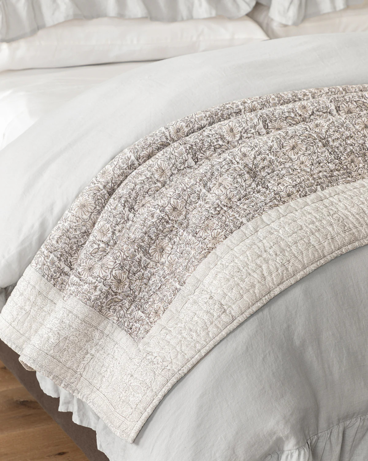 Floral Block Print Quilt | McGee & Co. (US)