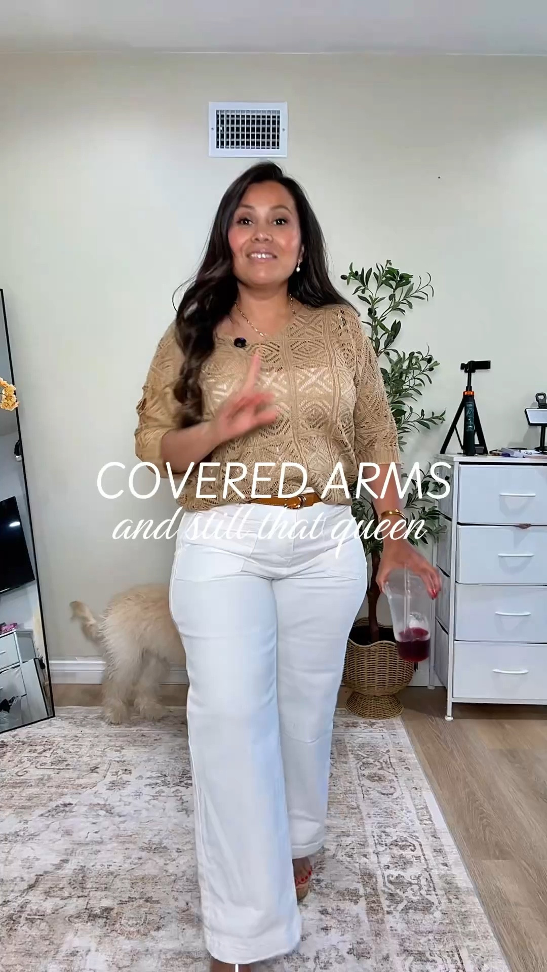 Crotchet top for spring and summer outfits. Lightweight, breathable, keeps cool for all season long. Versatile neckline. Soft and comfortable. Jeans are curvy approved, very stretchy true to size. 

#LTKPetite #LTKMidsize #LTKootd