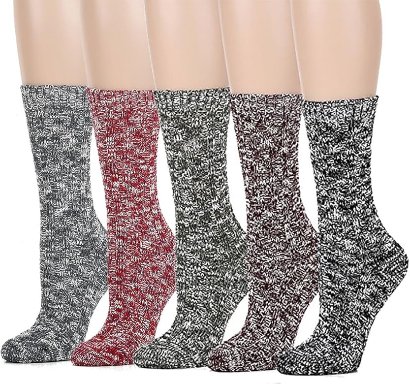 Women’s Vintage Knit Crew Boot Socks | Amazon (US)