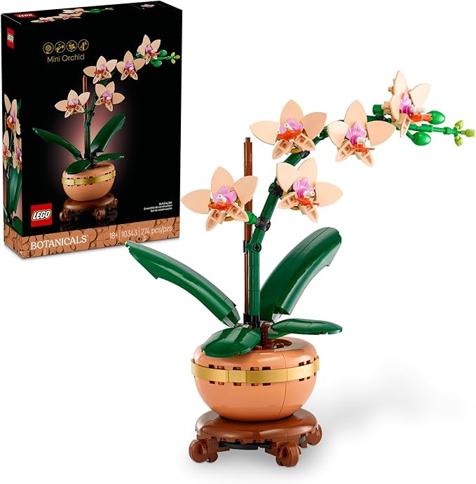 LEGO Botanicals Mini Orchid Building Set - Artificial, Fake Orchid for Home Decor, Adults Ages 18... | Amazon (US)