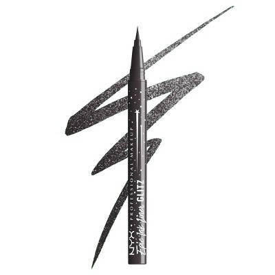 NYX Professional Makeup Epic Wear Glitz Waterproof Metallic Liquid Eyeliner - Graphite Glitz - 0.03 fl oz | Target