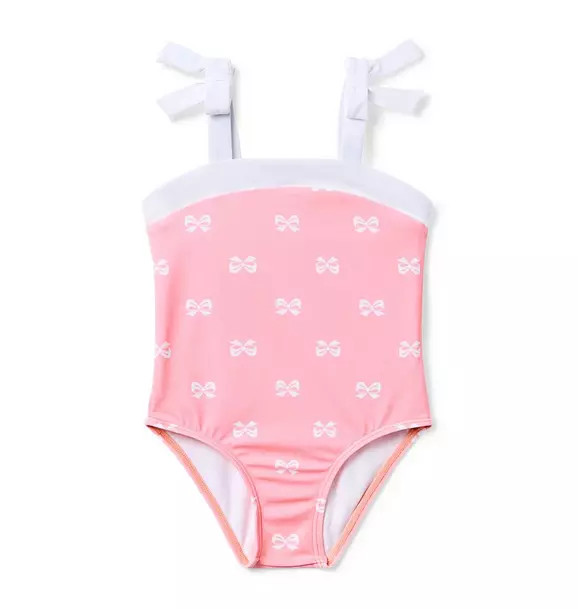 THINK PINK Recycled Bow Swimsuit | Janie and Jack