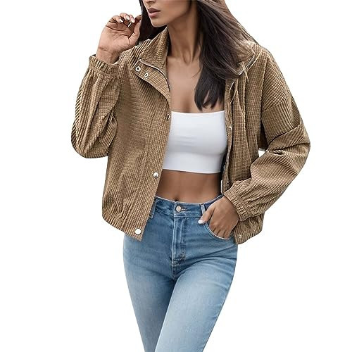 Women's Fall Fashion Womens Fashion Jacket Long Down Coat Purple Shacket Brown Trench Coat Womens Camel Trench Coat Womens Womens Ski Wear Church Outfits for Women Spring Coats for Women Cropped | Amazon (US)