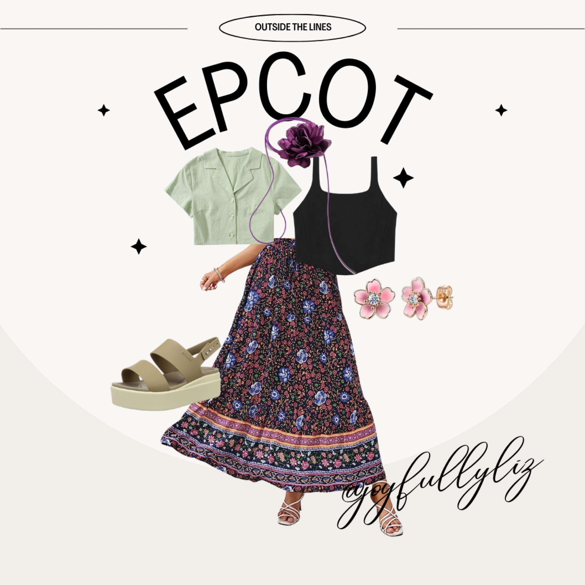 Epcot outfit idea 🌐 #disney #disneystyle 

#LTKtravel