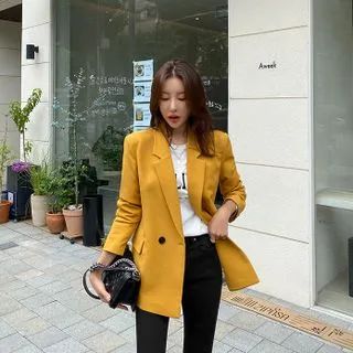 Double-Breasted Blazer | YesStyle Global