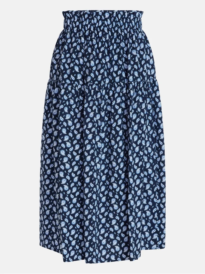 Time and Tru Women\u2019s Tiered Maxi Skirt, Sizes XS-XXXL | Walmart (US)