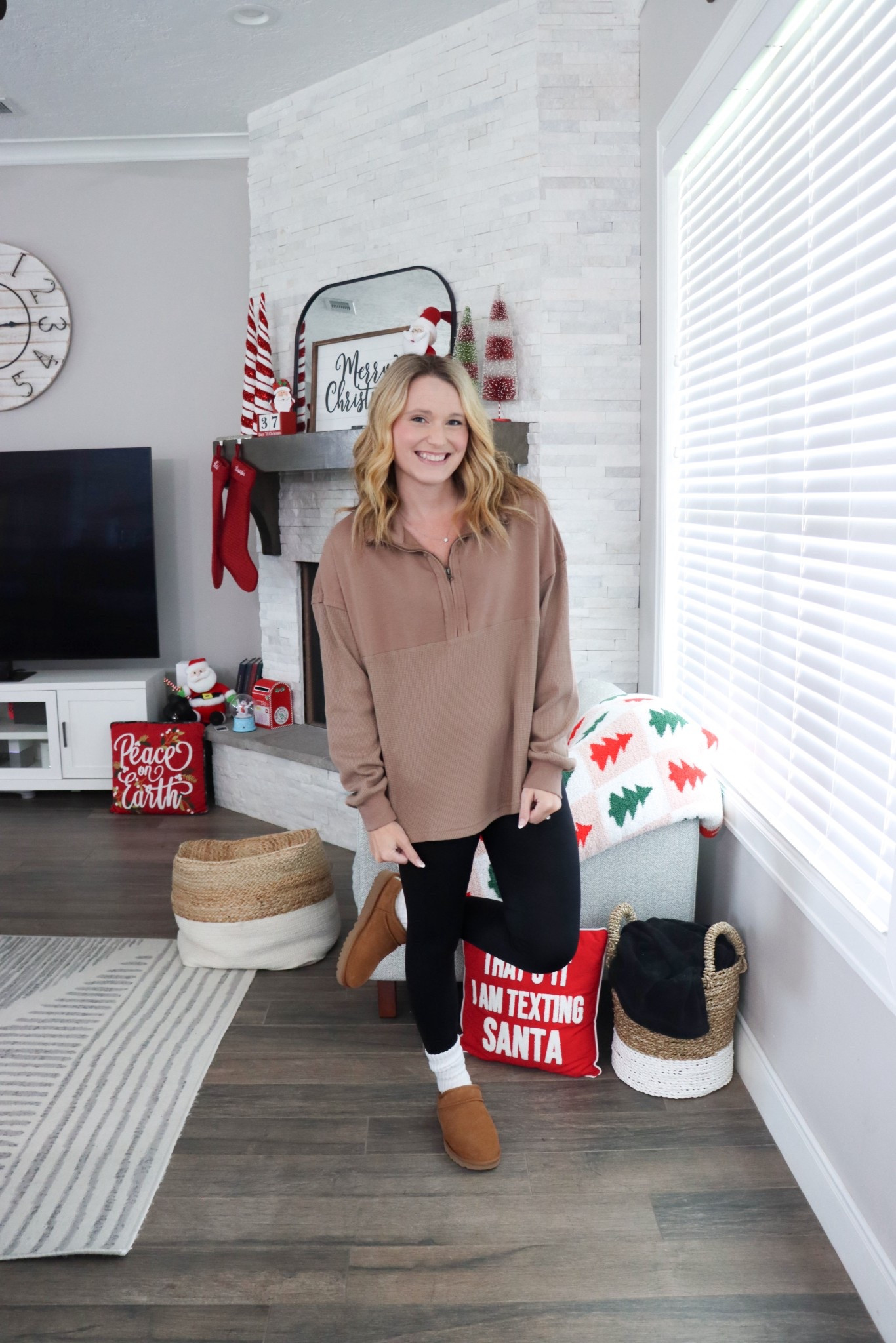 This brown quart zip is the perfect athleisure sweater to throw on! So comfy!

#LTKHoliday #LTKootd #LTKSeasonal