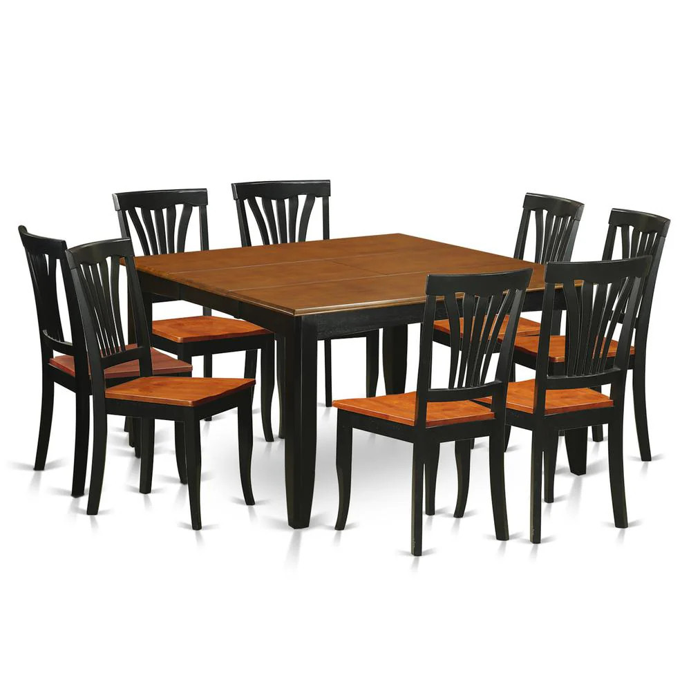 9 PC Dining room set-Dining Table and 8 Wooden Dining Chairs | Shop Simon