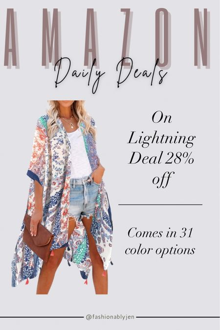 The cutest kimono is on Lightning Deal!

Amazon sale, summer outfit, fall transition outfit

#LTKFind #LTKSeasonal #LTKBacktoSchool