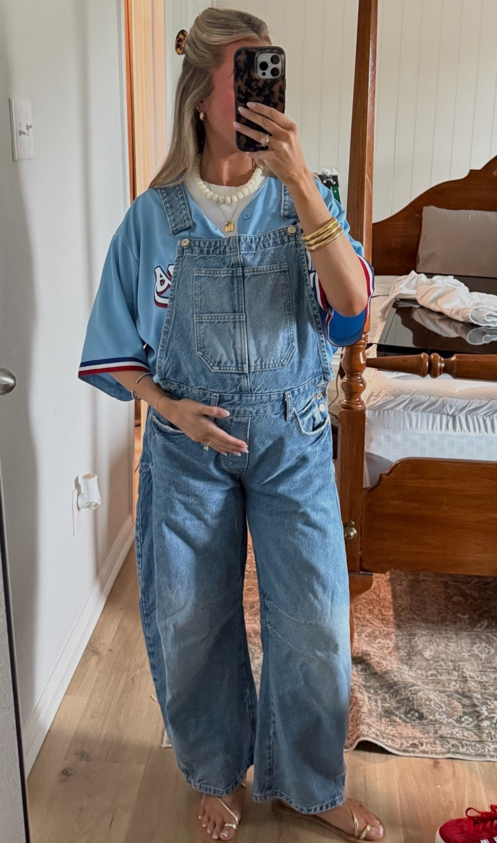 best overalls ever!! have been such a great go to my entire pregnancy!! size medium