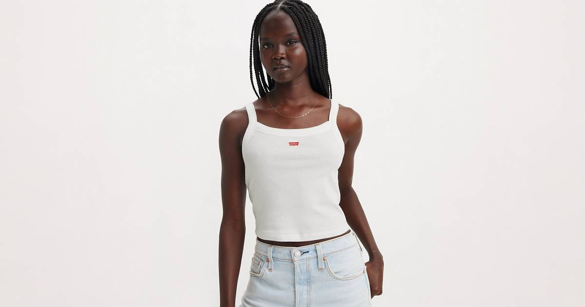 Essential Sporty Tank Top - White | Levi's® GB | Levi's UK