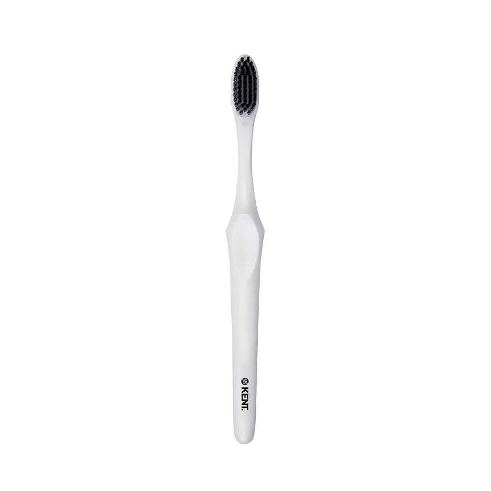 Kent Brushes Smile Manual Toothbrush KO-05, Super Soft Silver and Charcoal Infused, Ideal for Sen... | Amazon (UK)