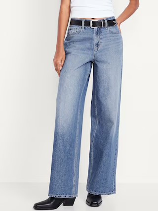 Mid-Rise Wow Baggy Wide-Leg Jeans | Old Navy (US)