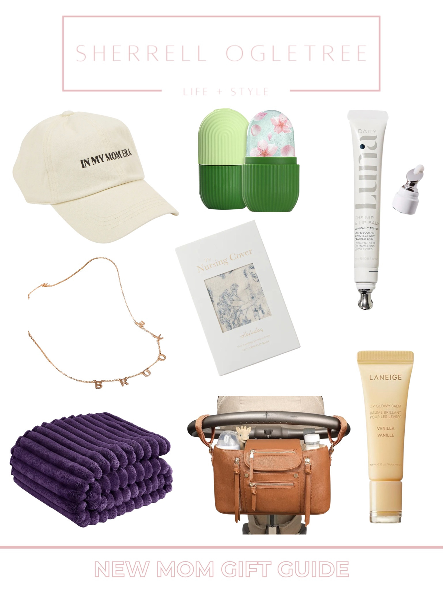 New Mom Gift Guide 

Baseball hat, nipple cream, blanket, lip moisturizer, necklace, nursing cover 

#LTKSeasonal #LTKGiftGuide #LTKHoliday