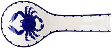 Blue Sky Ceramic Blue Crab Spoon Rest, Multicolor | Amazon (US)